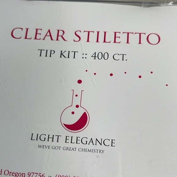 Light Elegance Professional Clear Stiletto Nail Tip Kit - Picture 2 of 5